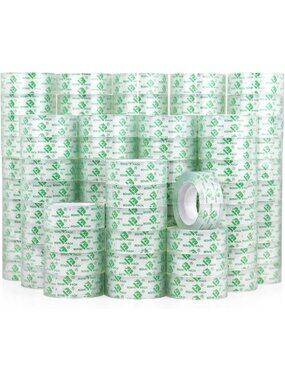 Bulk Crystal Clear Tape Refills - 96 Rolls Transparent Office & School Supply